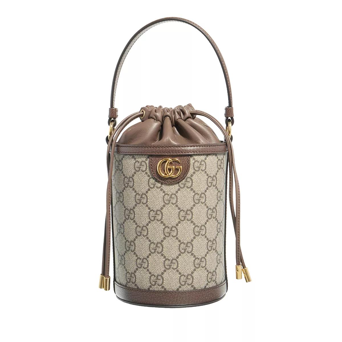 Gucci Schultertasche - Ophidia Mini Bucket Bag - Gr. unisize - in Braun - für Damen von Gucci