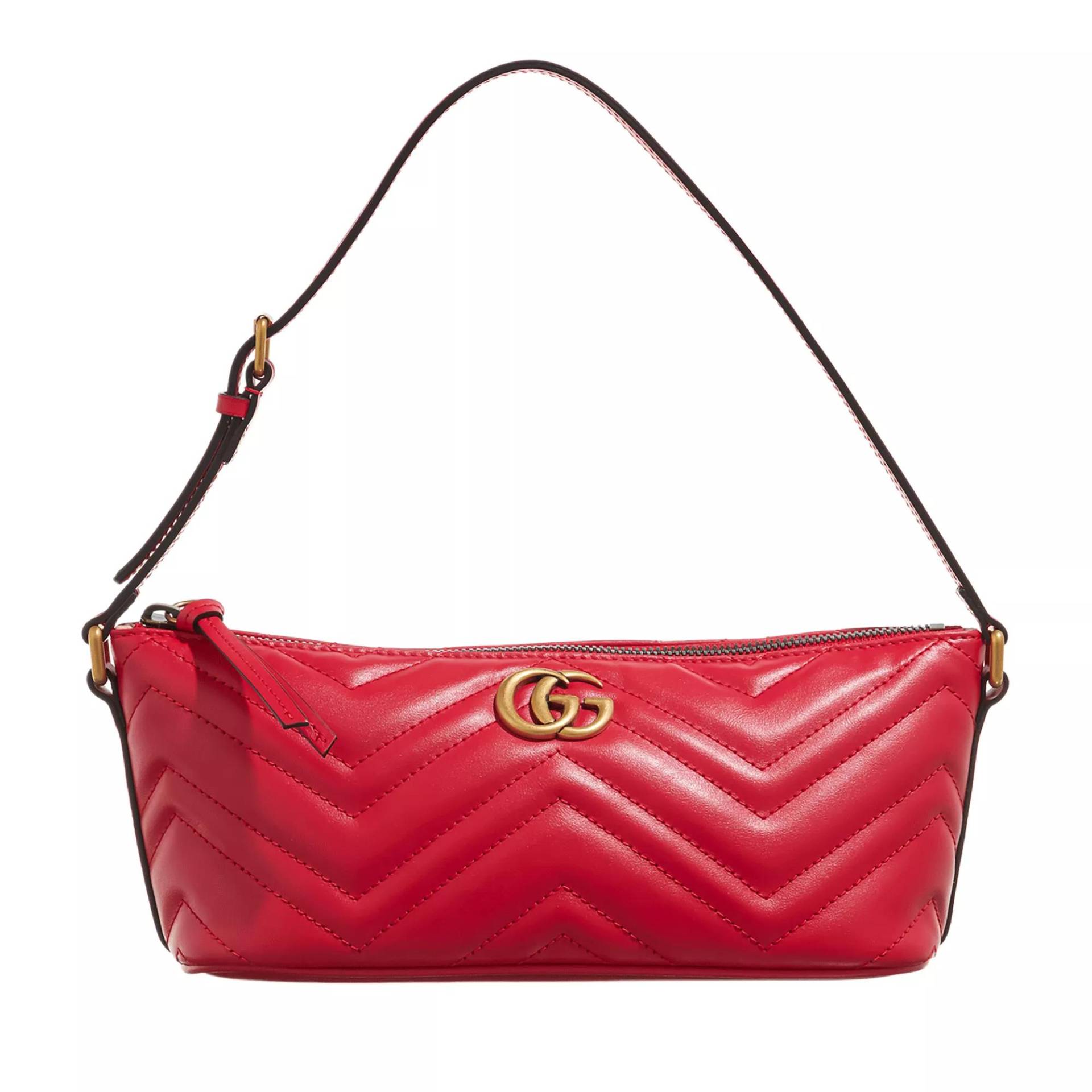 Gucci Schultertasche - Small GG Marmont Shoulder Bag - Gr. unisize - in Rot - für Damen von Gucci