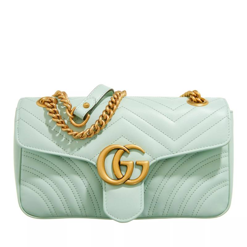 Gucci Schultertasche - Small GG Marmont Shoulder Bag Matelassé Leather - Gr. unisize - in Grün - für Damen von Gucci