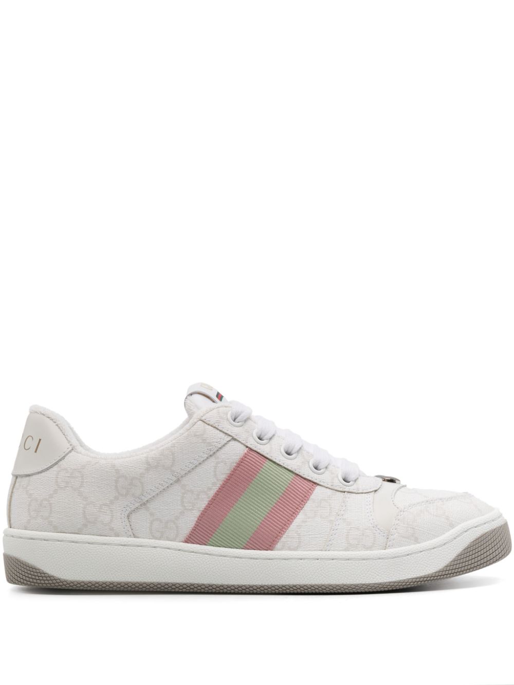 Gucci Screener GG Supreme-canvas sneakers - White von Gucci