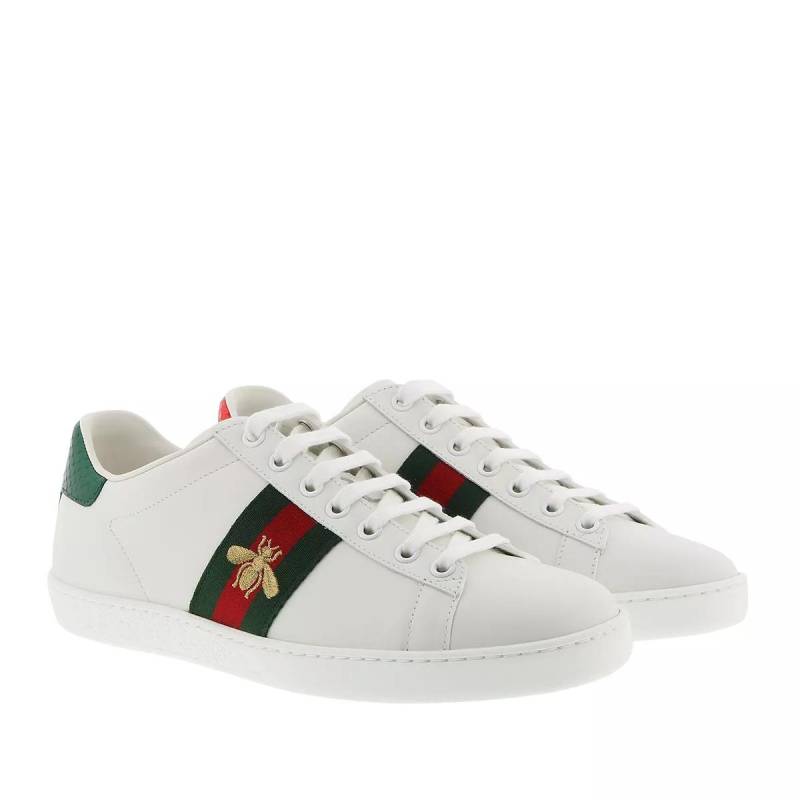 Gucci Sneaker - New Ace Sneakers Leather - Gr. 38 (EU) - in Weiß - für Damen von Gucci