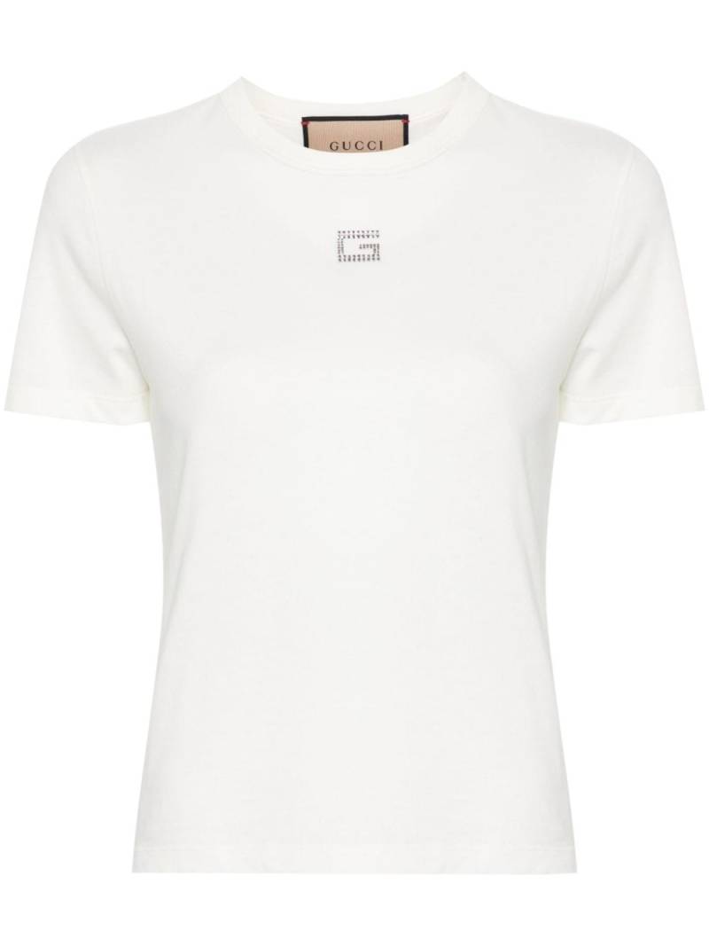 Gucci Square G-embellished T-shirt - White von Gucci