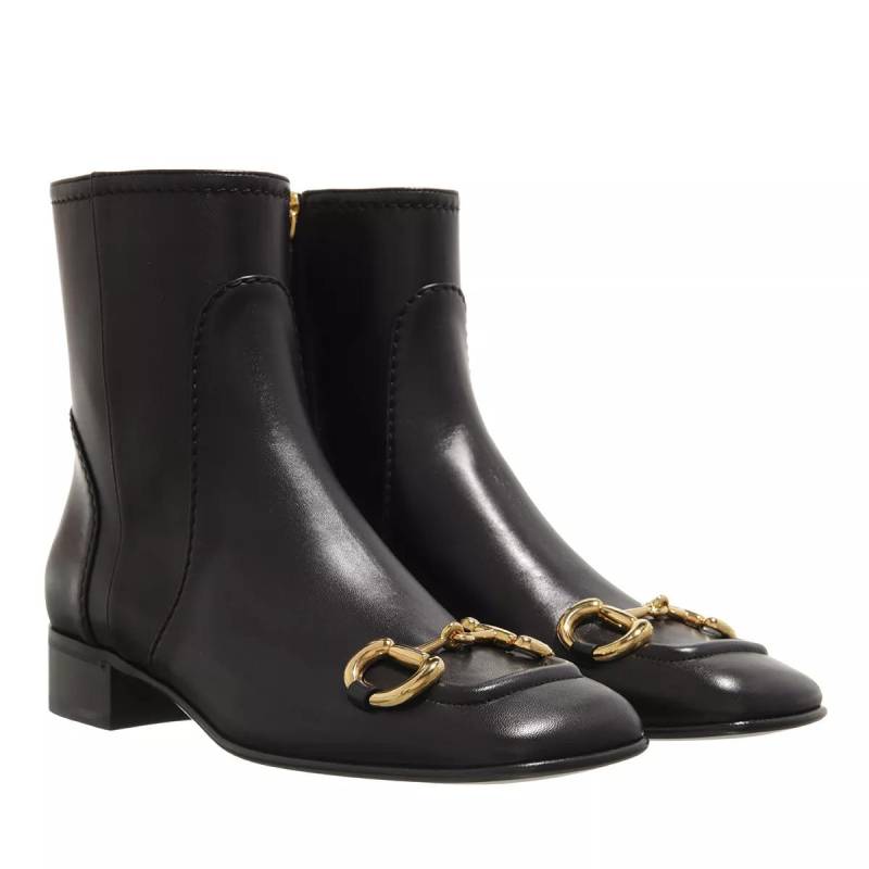 Gucci Stiefel & Boots - Charlotte Horsebit Ankle Boots Leather - Gr. 39 (EU) - in Braun - für Damen von Gucci