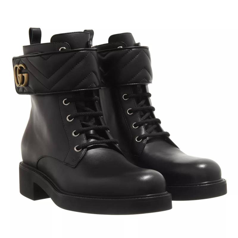 Gucci Stiefel & Boots - Double G Ankle Boots Leather - Gr. 38 (EU) - in Schwarz - für Damen von Gucci