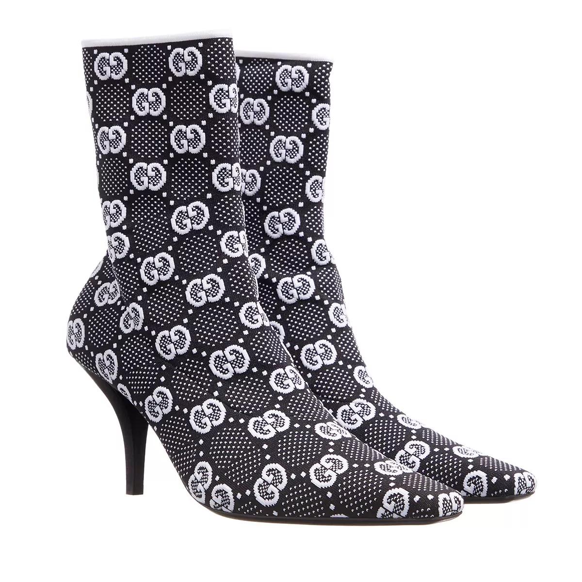 Gucci Stiefel & Boots - Knit Ankle Boots - Gr. 41 (EU) - in Schwarz - für Damen von Gucci