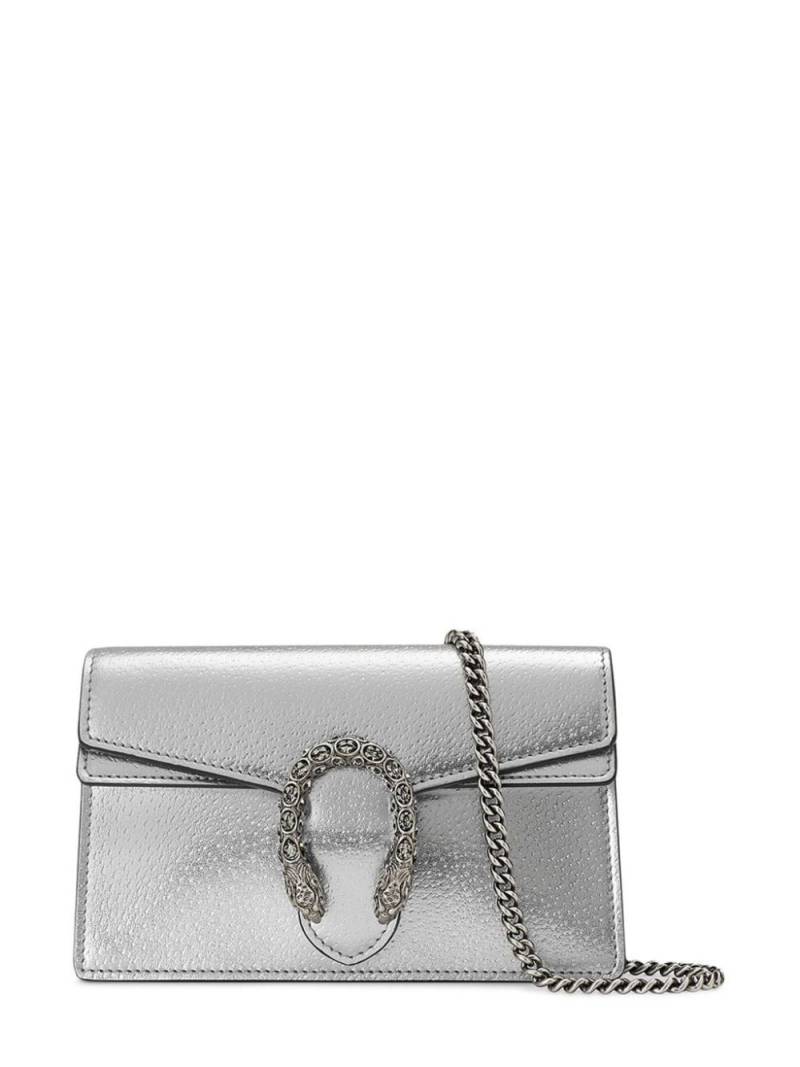 Gucci Super Mini Dionysus Shoulder Bag - Silver von Gucci