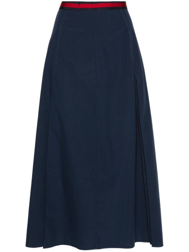 Gucci Sylvie-web pleated midi skirt - Blue von Gucci