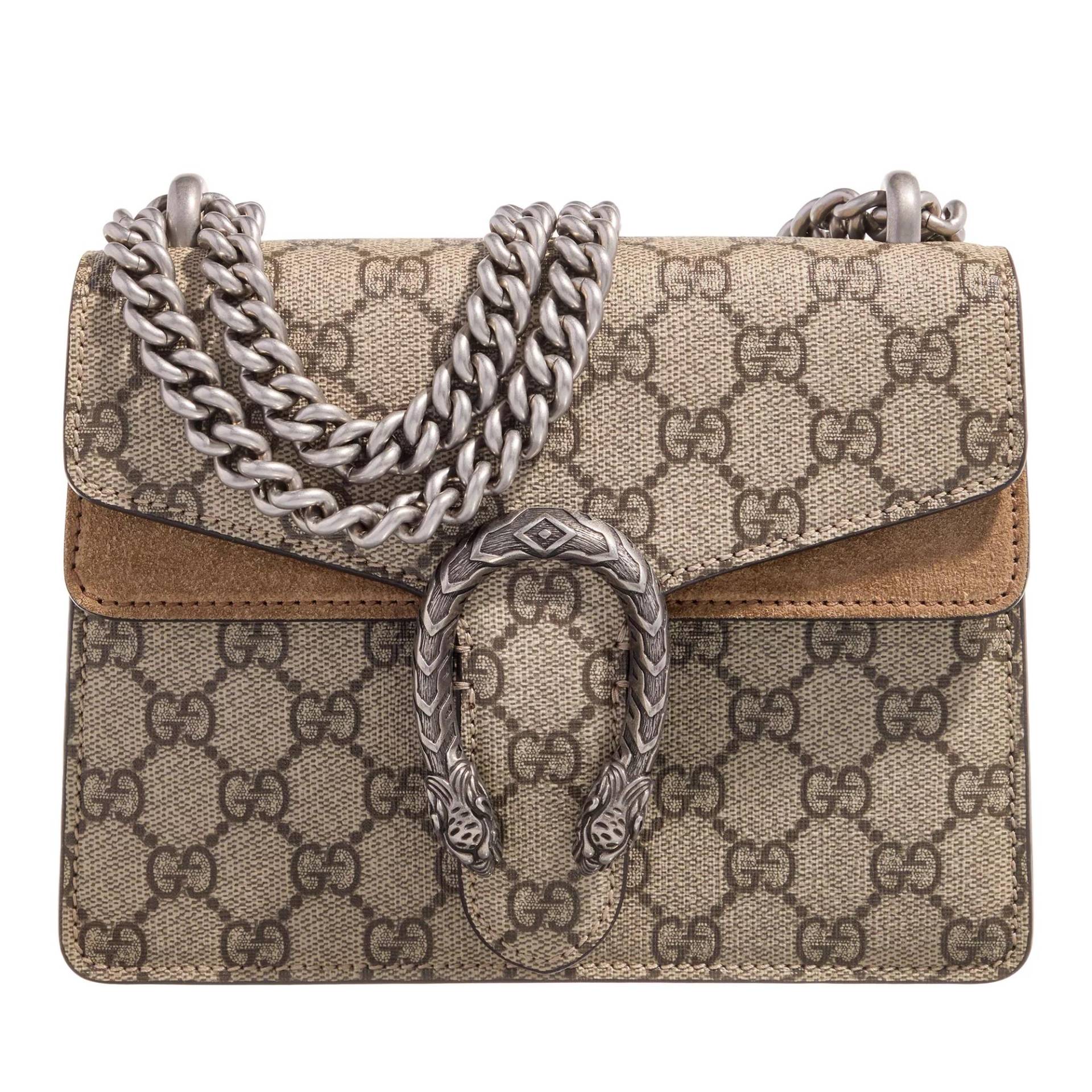 Gucci Umhängetasche - Dionysus GG Supreme Mini Shoulder Bag - Gr. unisize - in Taupe - für Damen von Gucci