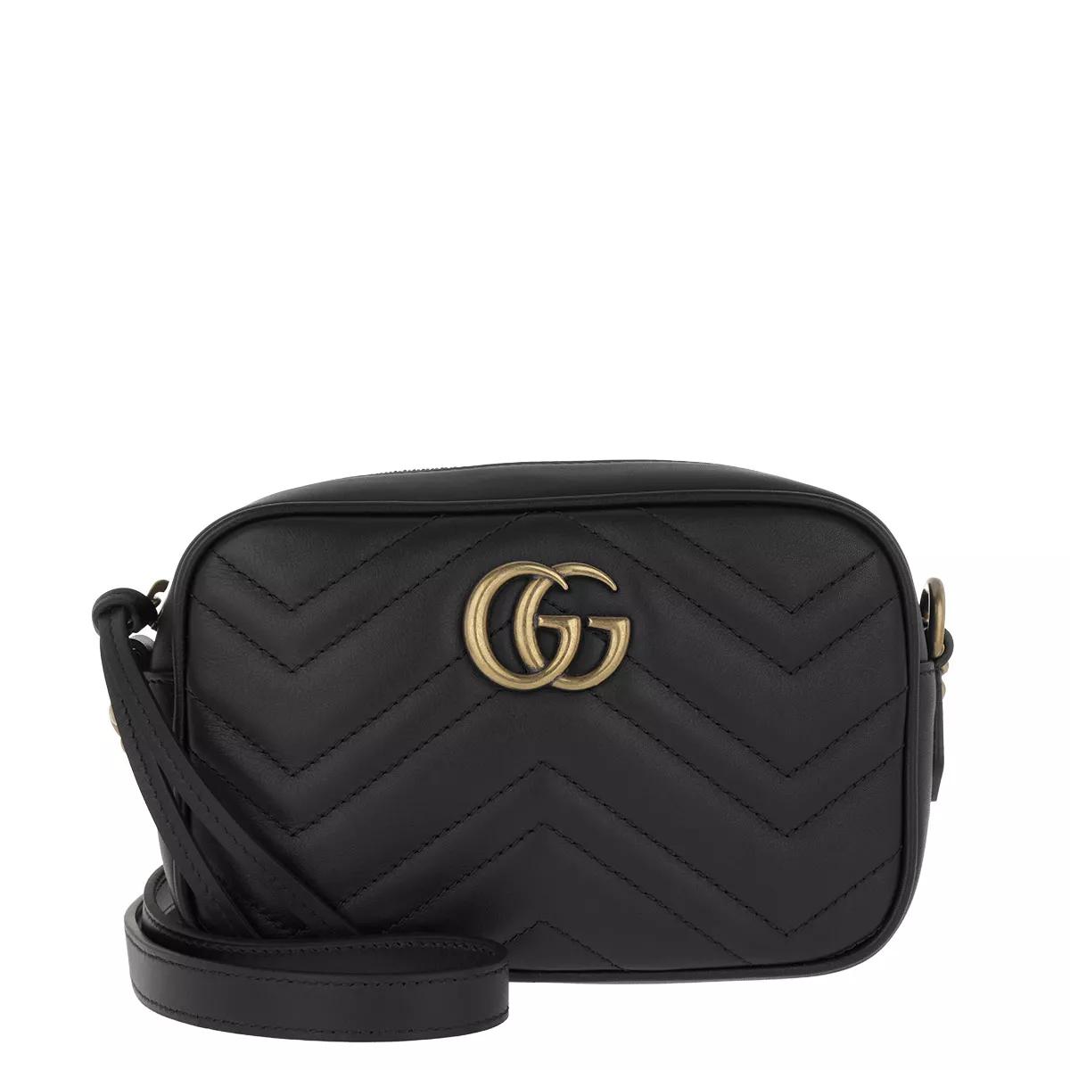 Gucci Schultertasche - GG Marmont Matelassé Mini Bag - Gr. unisize - in Schwarz - für Damen von Gucci