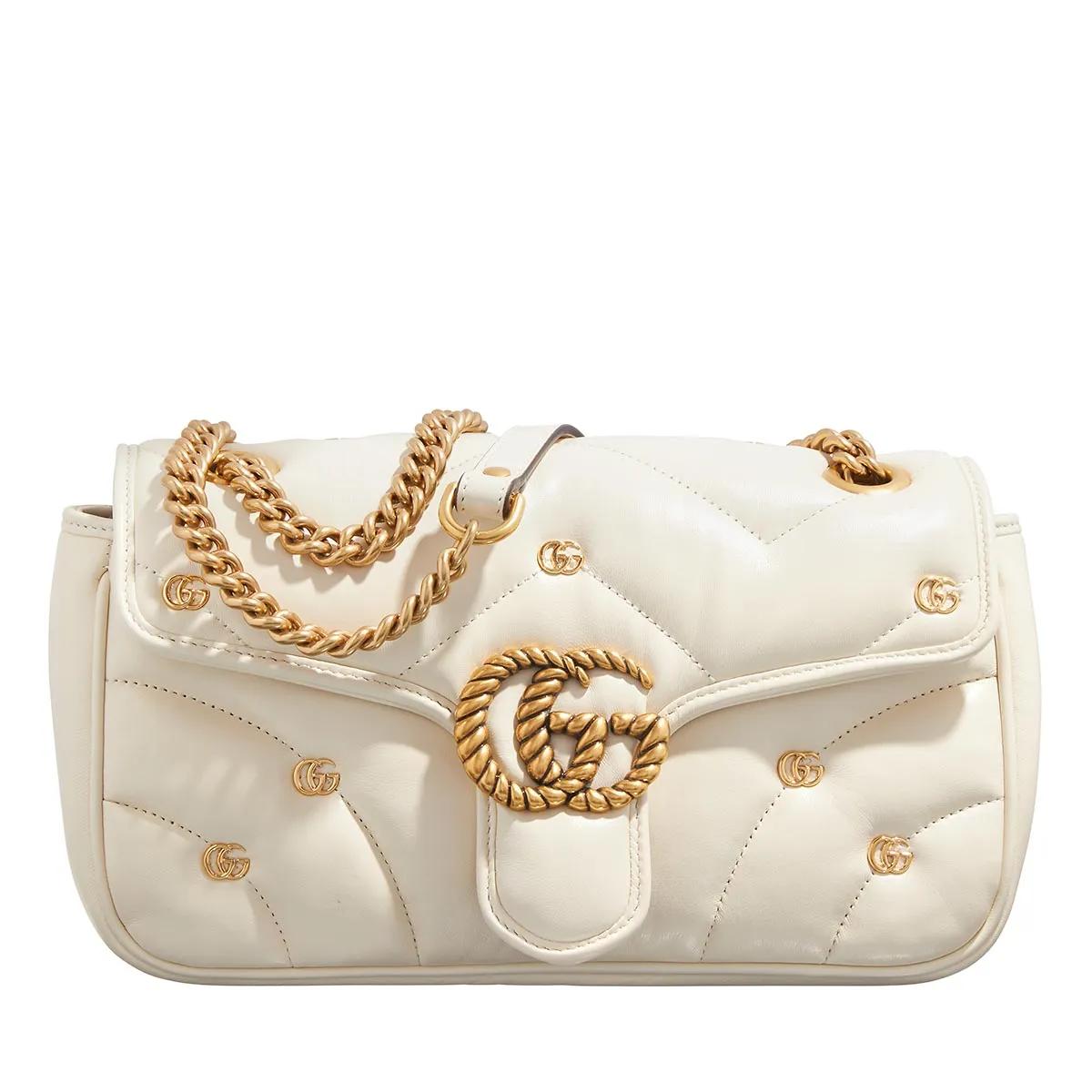 Gucci Umhängetasche - GG Marmont Small Shoulder Bag - Gr. unisize - in Creme - für Damen von Gucci