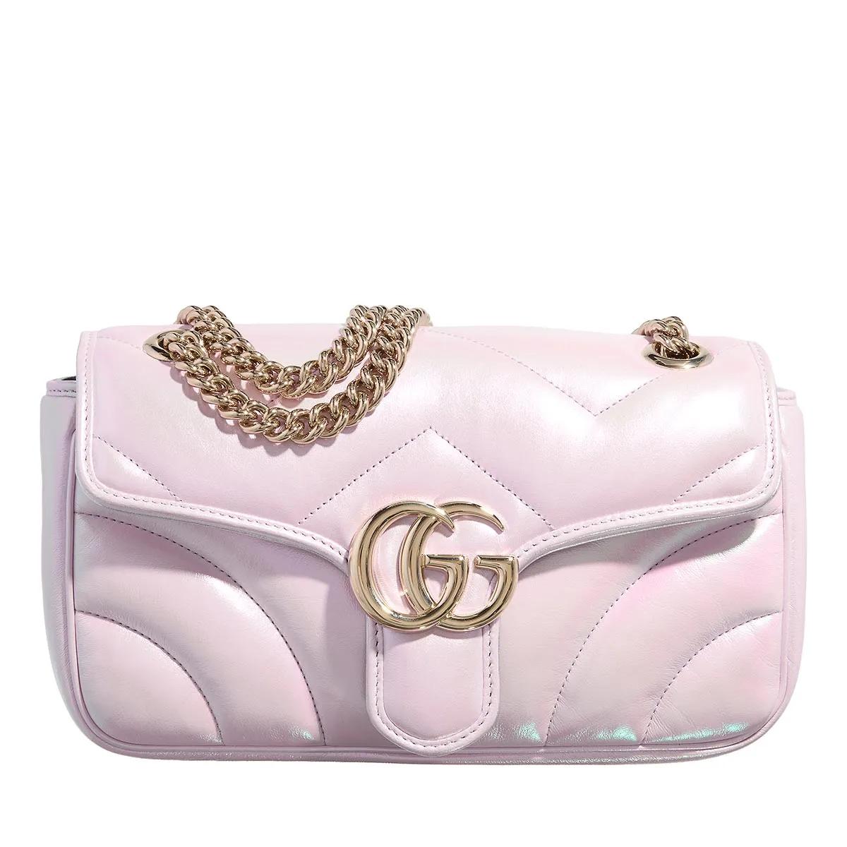 Gucci Umhängetasche - GG Marmont Small Shoulder Bag - Gr. unisize - in Rosa - für Damen von Gucci