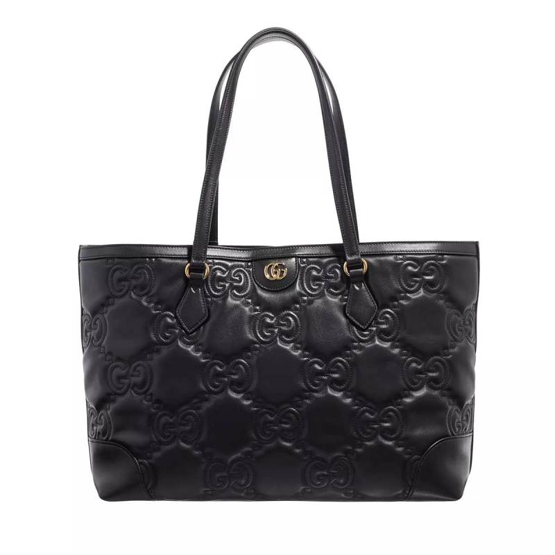 Gucci Umhängetasche - GG Shopping Bag Leather - Gr. unisize - in Schwarz - für Damen von Gucci