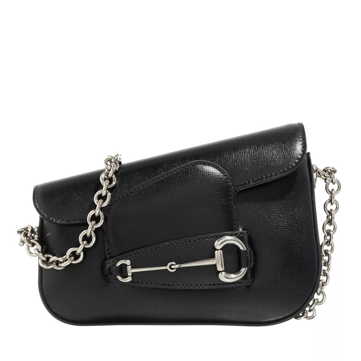 Gucci Umhängetasche - Horsebit 1955 Mini Shoulder Bag - Gr. unisize - in Schwarz - für Damen von Gucci