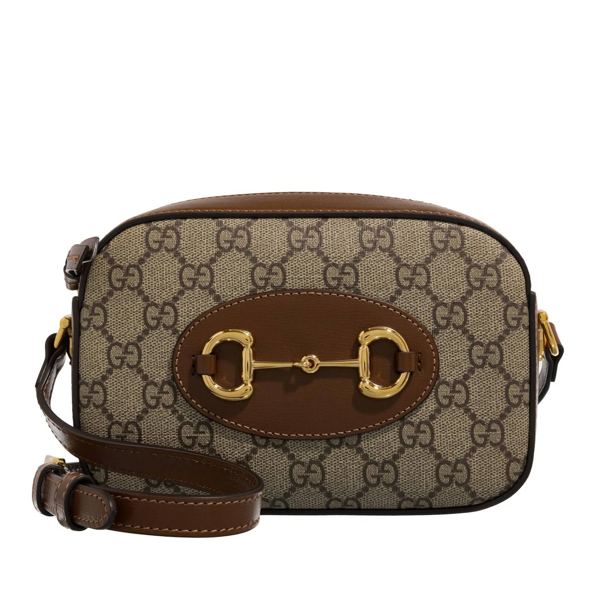 Gucci Umhängetasche - Horsebit 1955 Small Shoulder Bag - Gr. unisize - in Beige - für Damen von Gucci