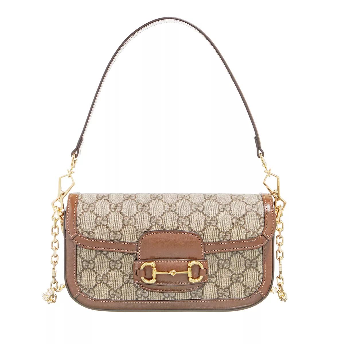 Gucci Umhängetasche - Mini Horsebit 1955 Shoulderbag - Gr. unisize - in Beige - für Damen von Gucci