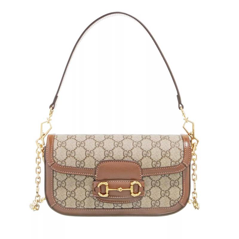 Gucci Umhängetasche - Mini Horsebit 1955 Shoulderbag - Gr. unisize - in Beige - für Damen von Gucci