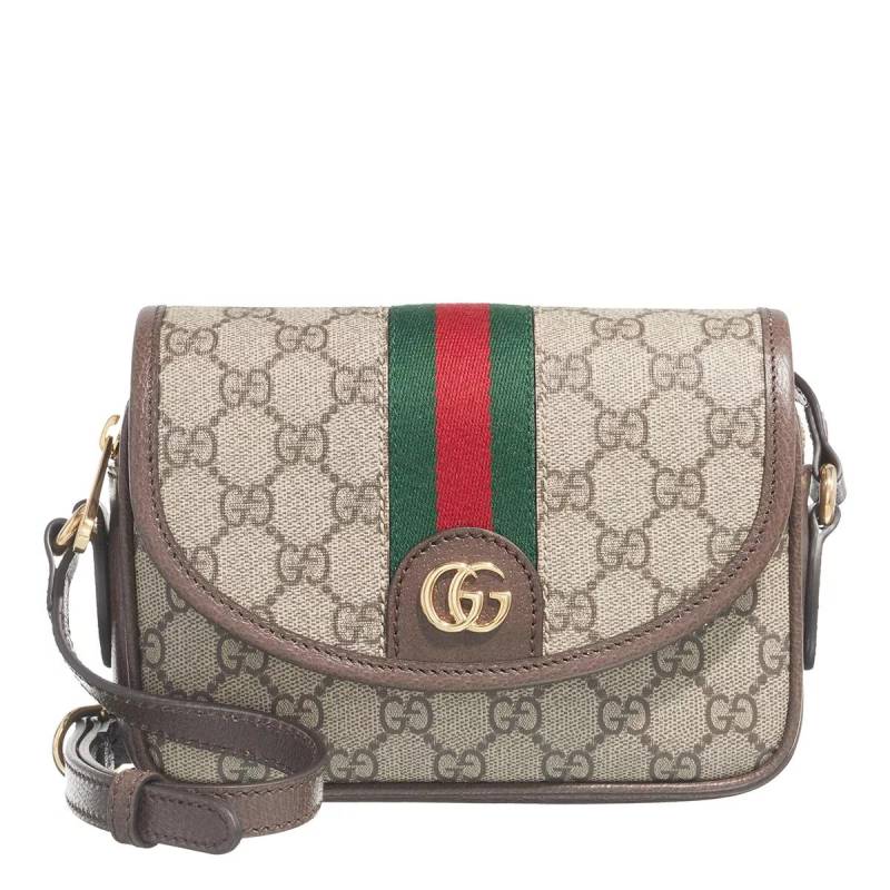 Gucci Umhängetasche - Ophidia Mini Shoulder Bag - Gr. unisize - in Beige - für Damen von Gucci