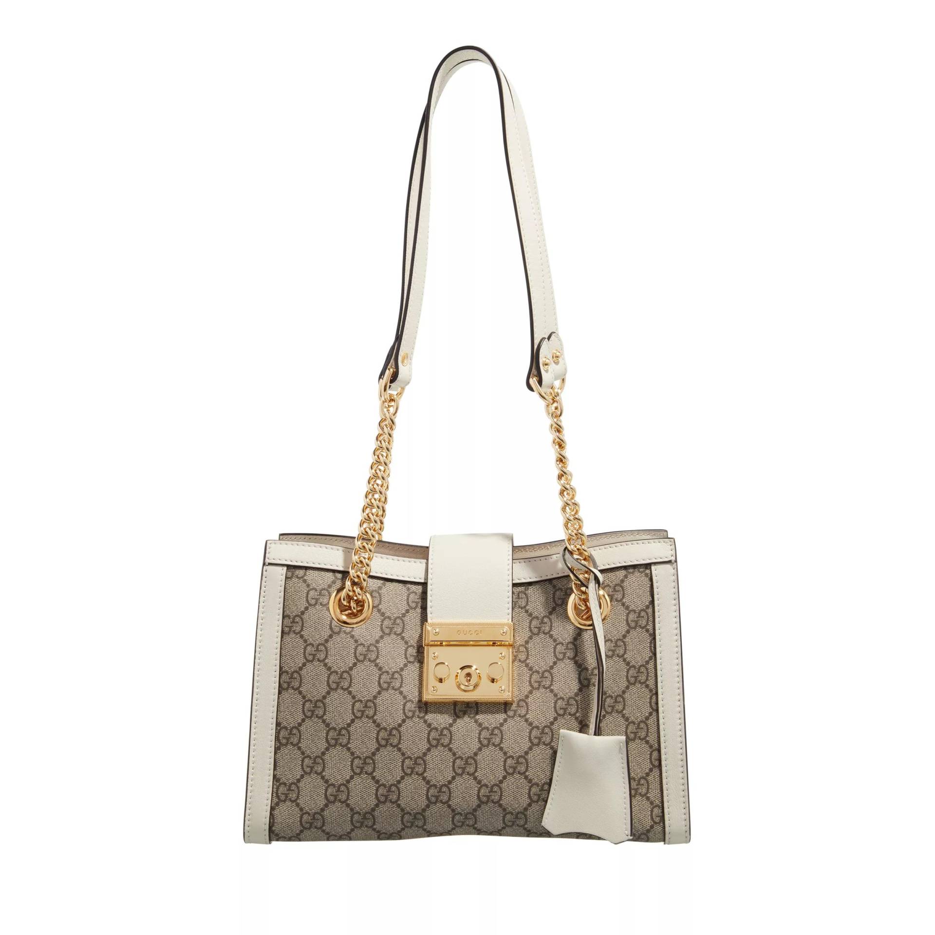Gucci Umhängetasche - Small GG Supreme Padlock Shoulder Bag - Gr. unisize - in Beige - für Damen von Gucci