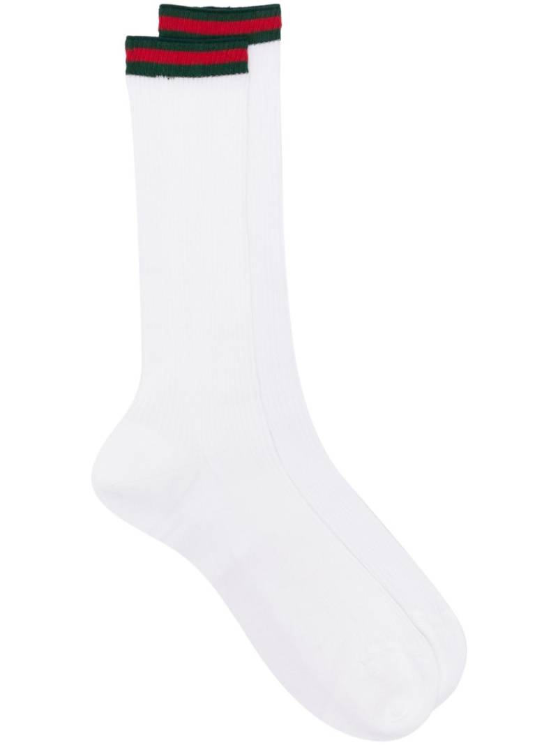 Gucci Web-detailed socks - White von Gucci