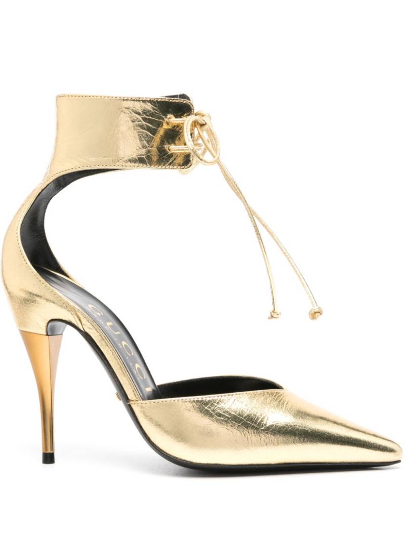 Gucci Priscilla 105mm metallic pumps - Gold von Gucci