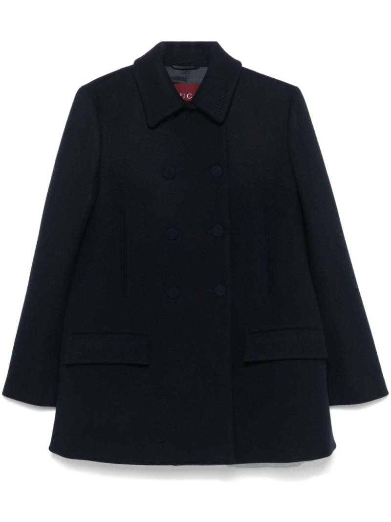 Gucci batavia-wool coat - Blue von Gucci