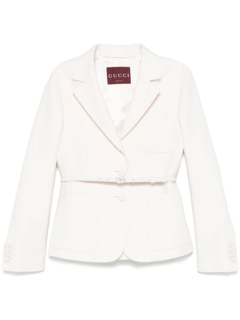 Gucci belted blazer - White von Gucci