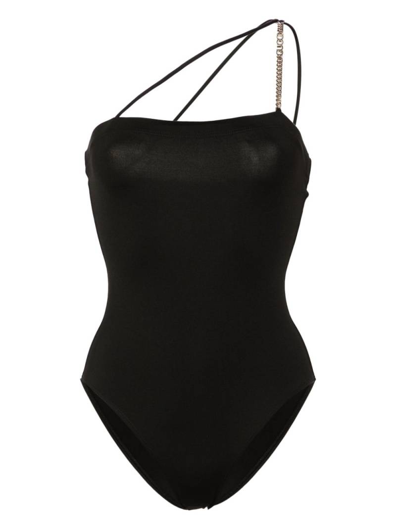 Gucci chain-detail halterneck swimsuit - Black von Gucci