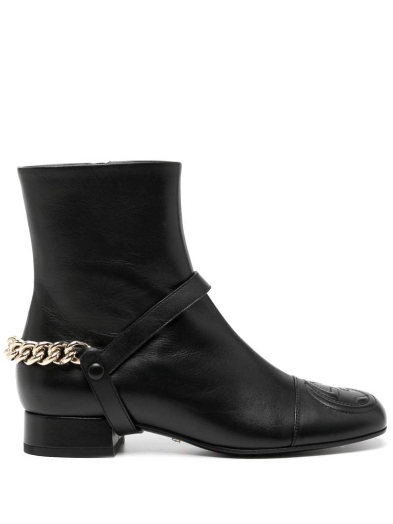 Gucci 40mm leather ankle boots - Black von Gucci