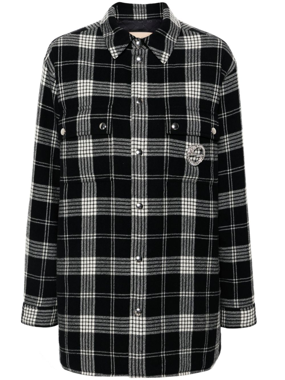 Gucci plaid-check shirt - Black von Gucci