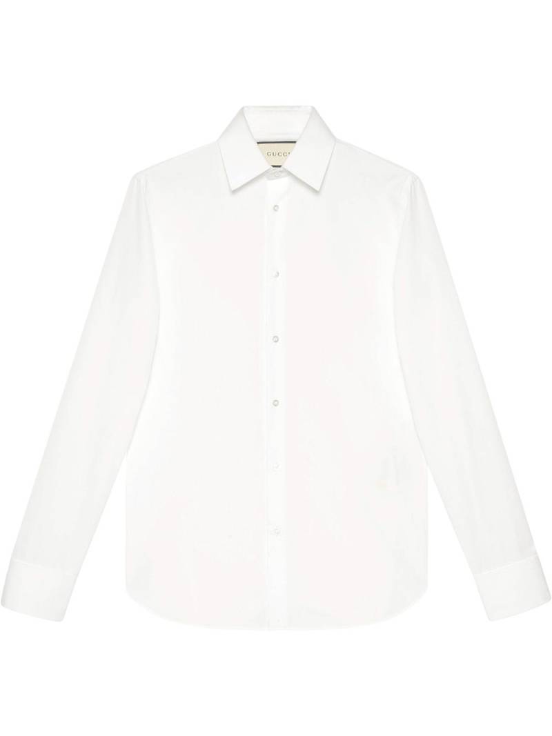 Gucci classic long sleeve shirt - White von Gucci