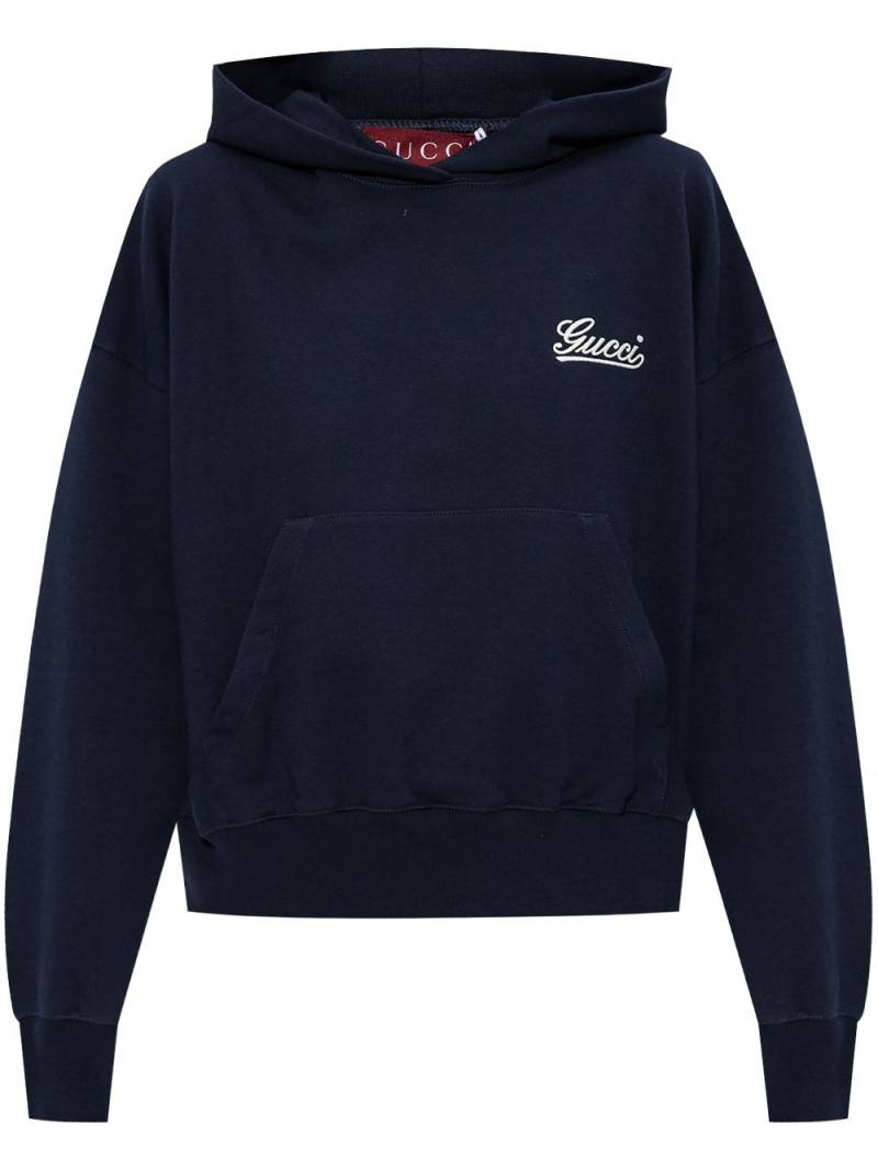 Gucci cotton hoodie - Blue von Gucci