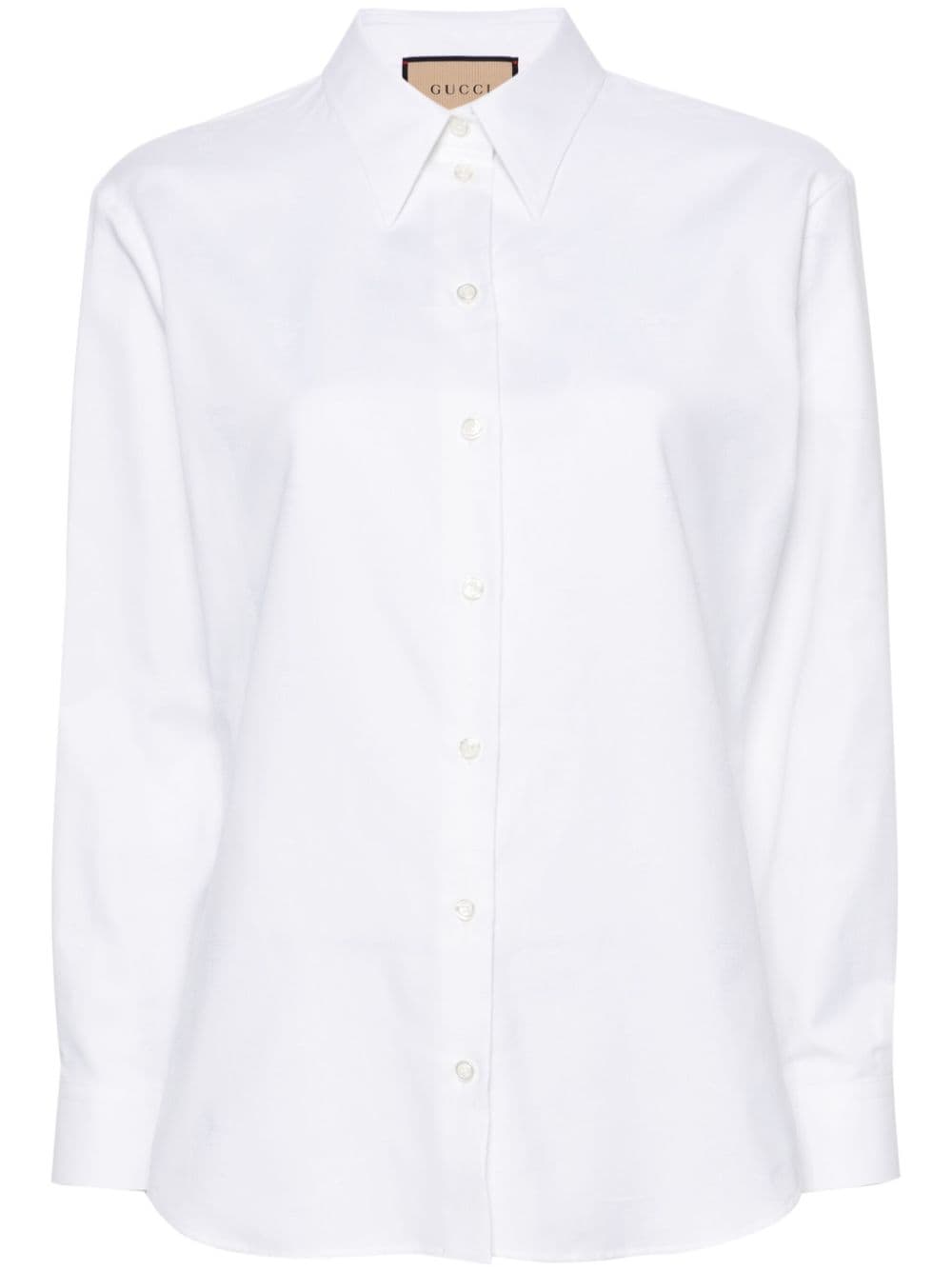 Gucci button cotton shirt - White von Gucci