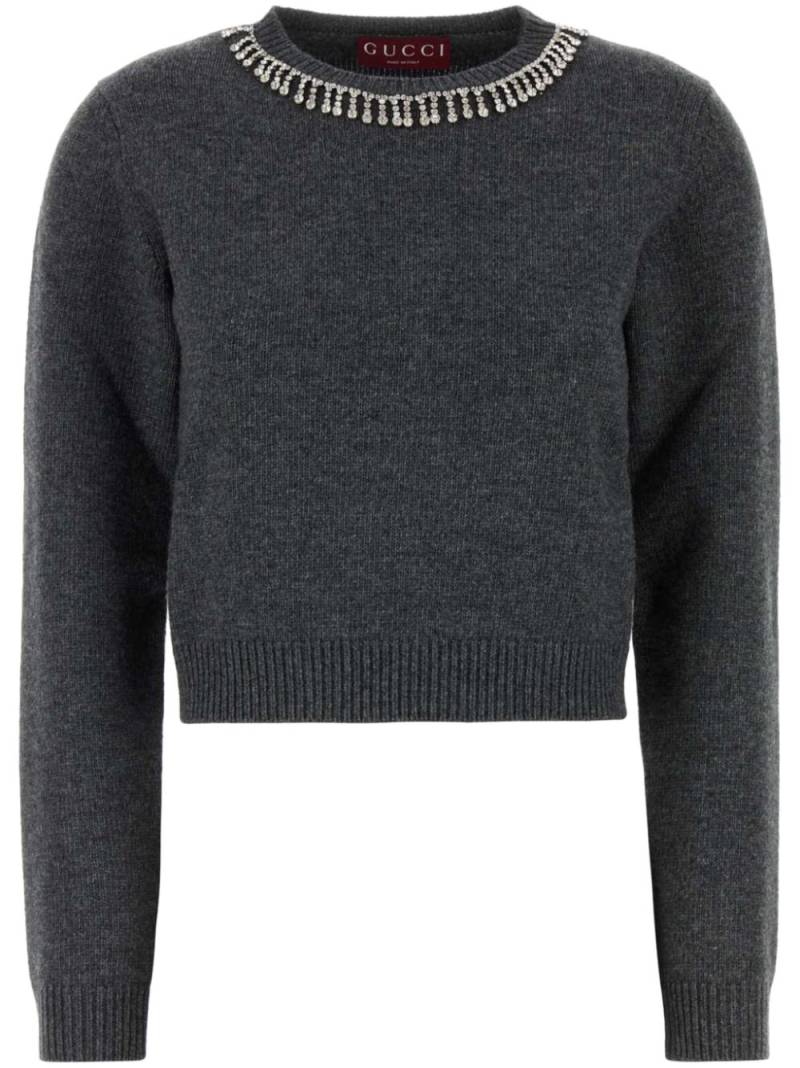 Gucci crew-neck jumper - Grey von Gucci