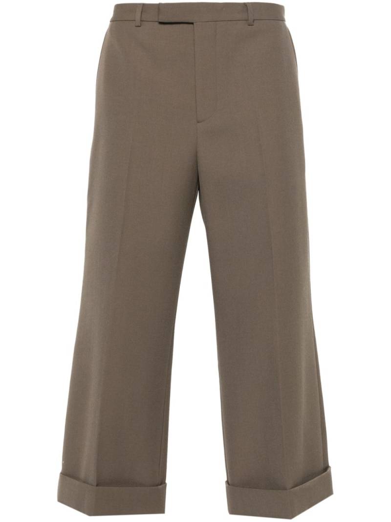 Gucci wide-leg wool trousers - Brown von Gucci