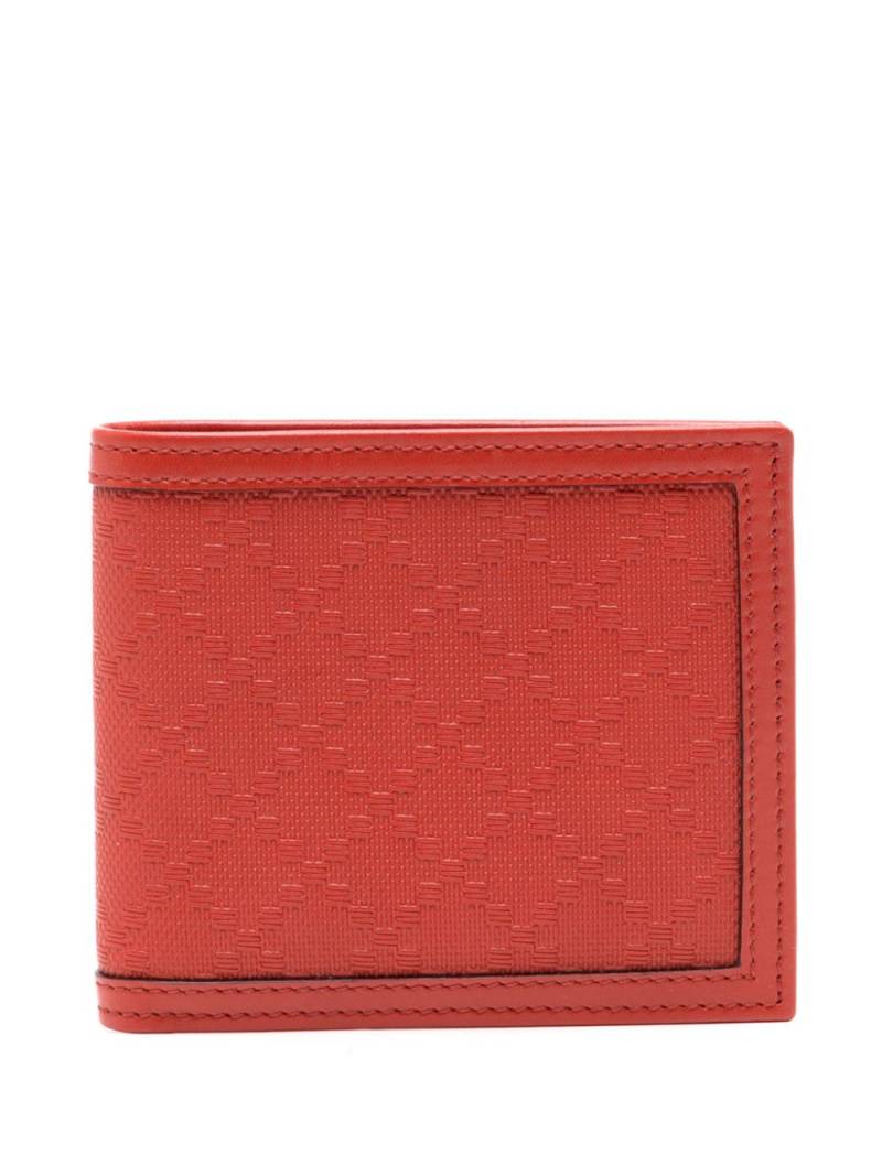 Gucci diamond leather Bi-Fold wallet - Red von Gucci