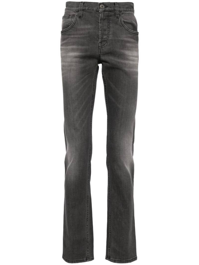 Gucci distressed straight-leg jeans - Grey von Gucci