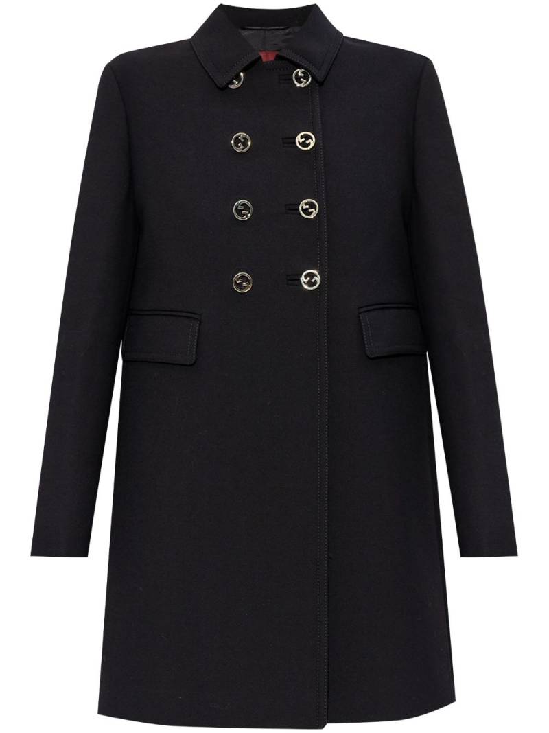 Gucci double-breasted coat - Black von Gucci