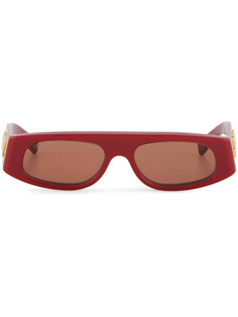 Gucci Eyewear geometric-frame sunglasses - Red von Gucci Eyewear