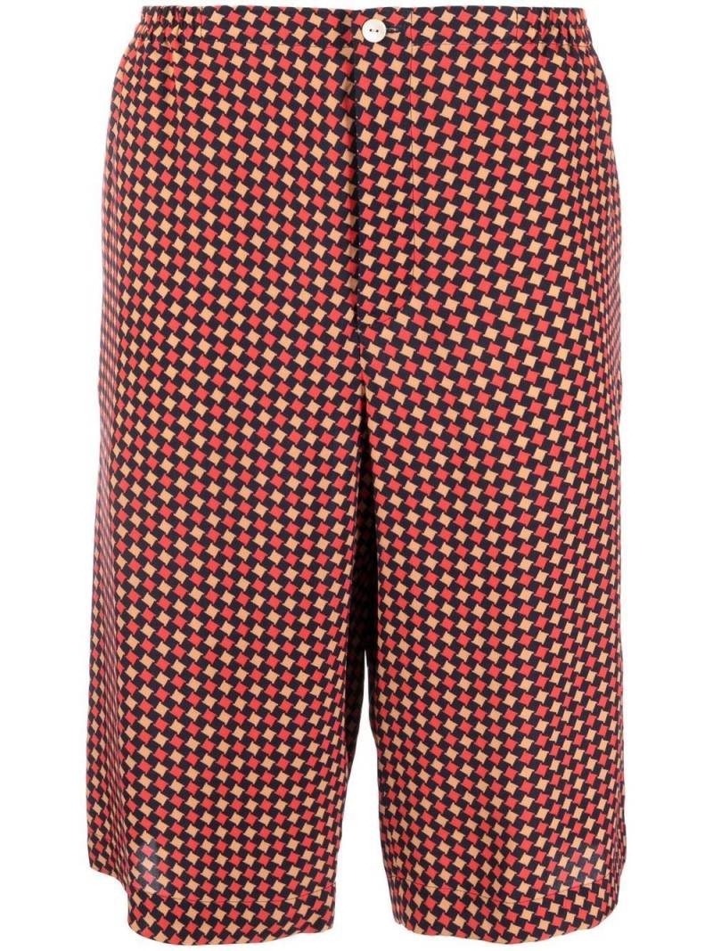 Gucci geometric houndstooth-print tailored shorts von Gucci