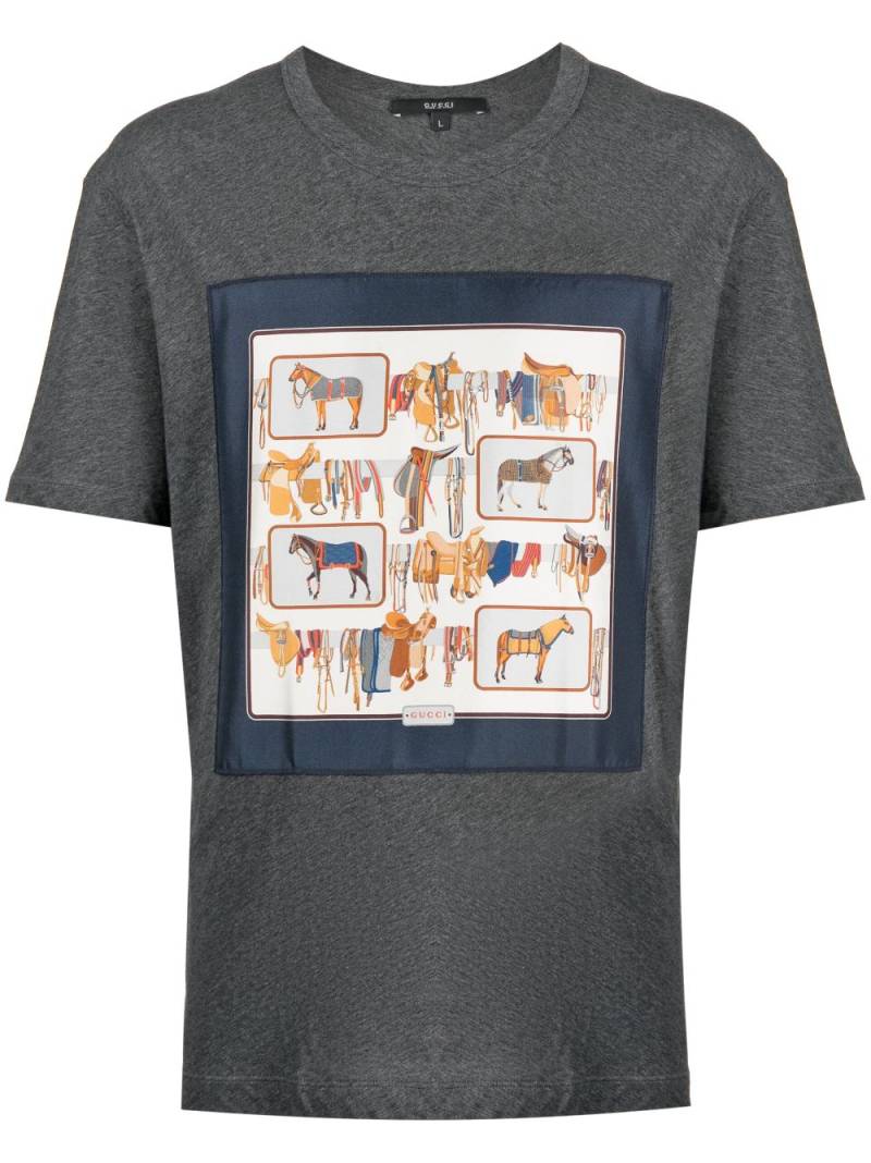 Gucci graphic-print cotton T-shirt - Grey von Gucci