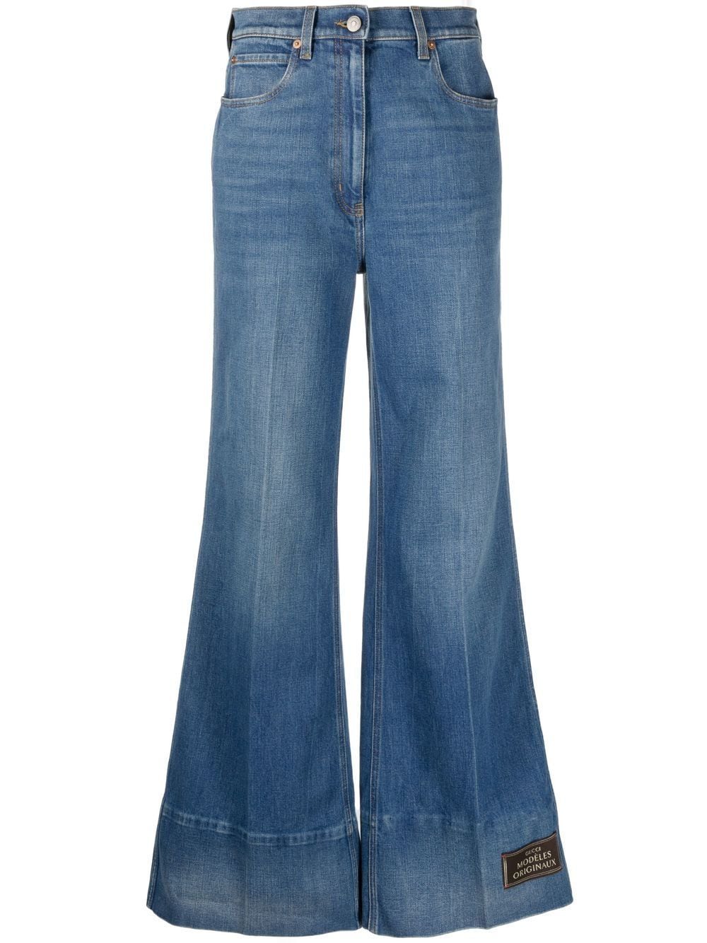 Gucci high-rise flared jeans - Blue von Gucci