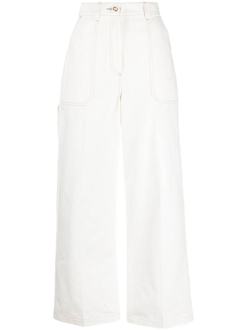 Gucci high-waisted wide-leg jeans - White von Gucci