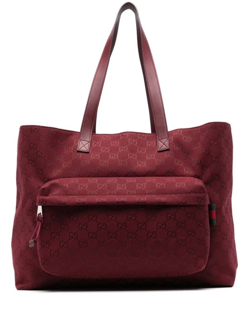 Gucci large GG tote bag - Red von Gucci