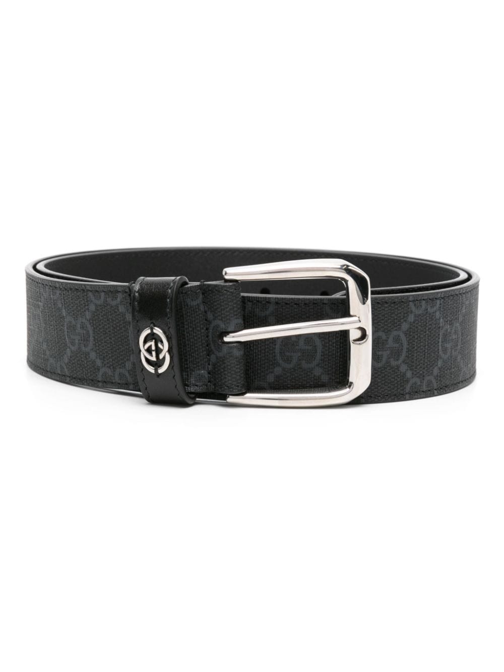 Gucci GG Supreme leather belt - Black von Gucci