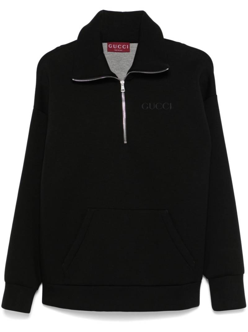 Gucci logo-appliqué sweatshirt - Black von Gucci