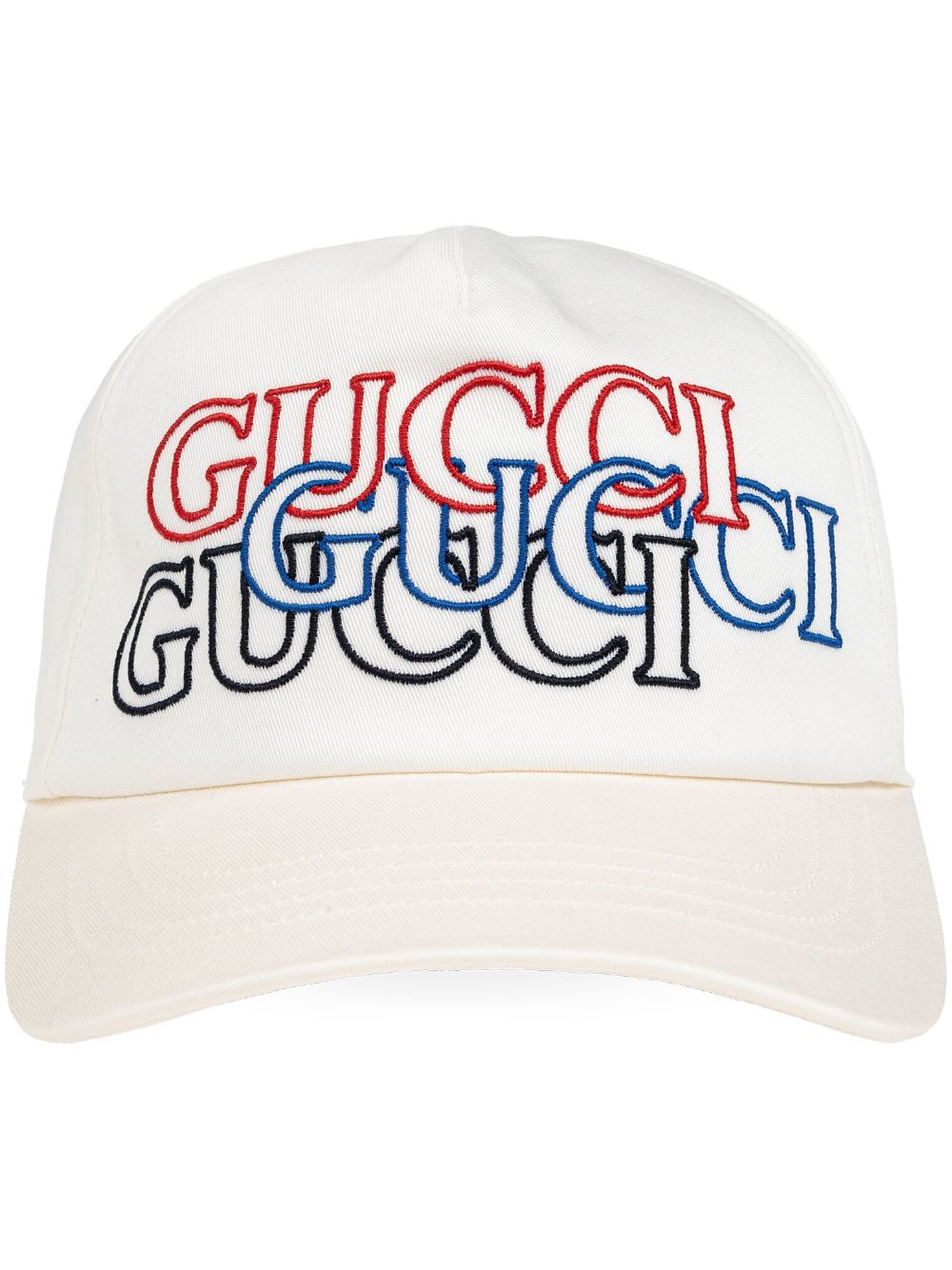 Gucci logo-embroidered baseball cap - White von Gucci