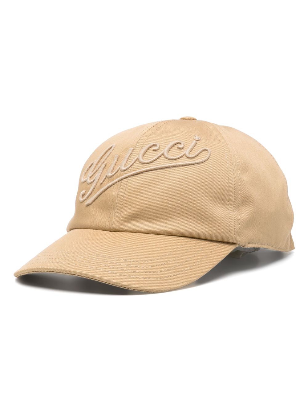 Gucci logo-embroidered cotton baseball cap - Brown von Gucci
