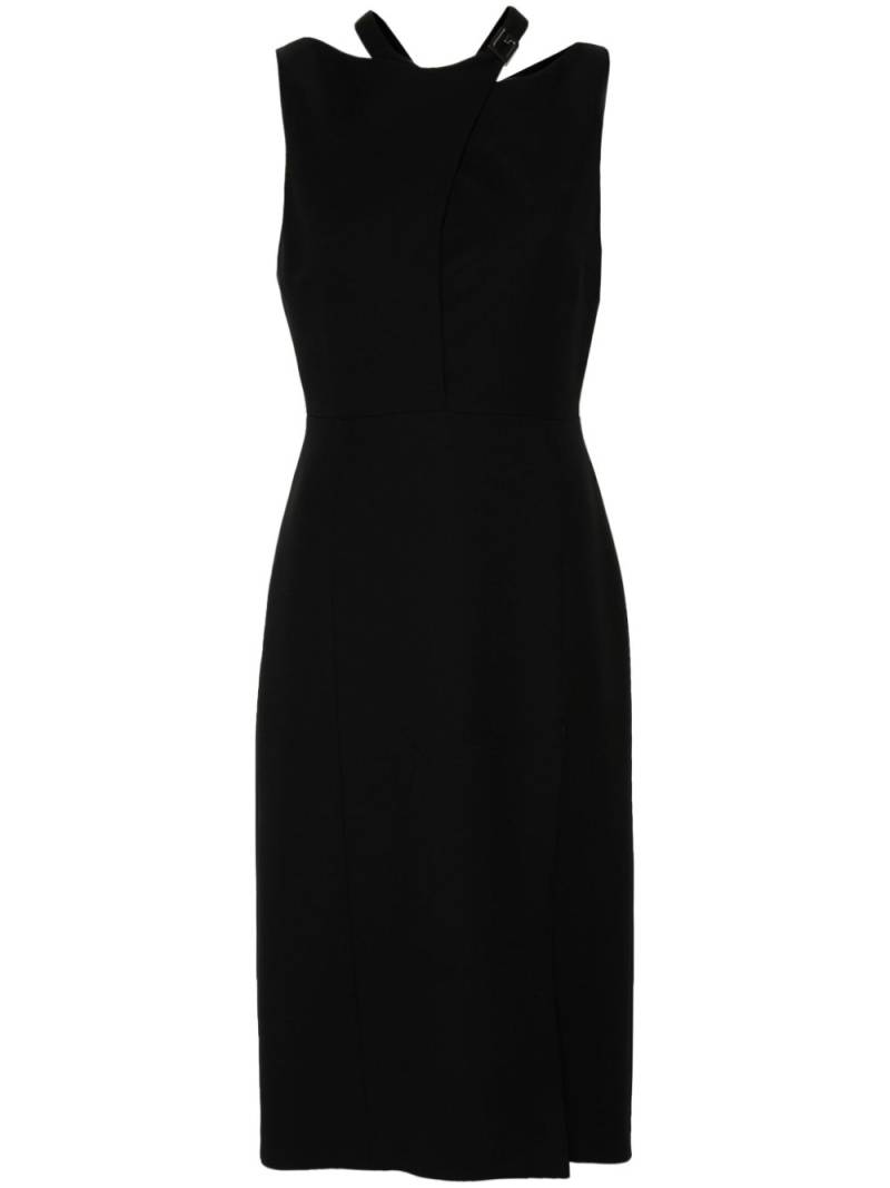 Gucci logo-plaque midi dress - Black von Gucci