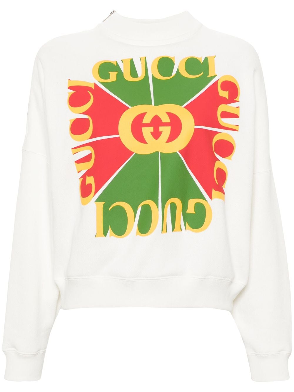 Gucci Vintage logo-appliqué sweatshirt - White von Gucci
