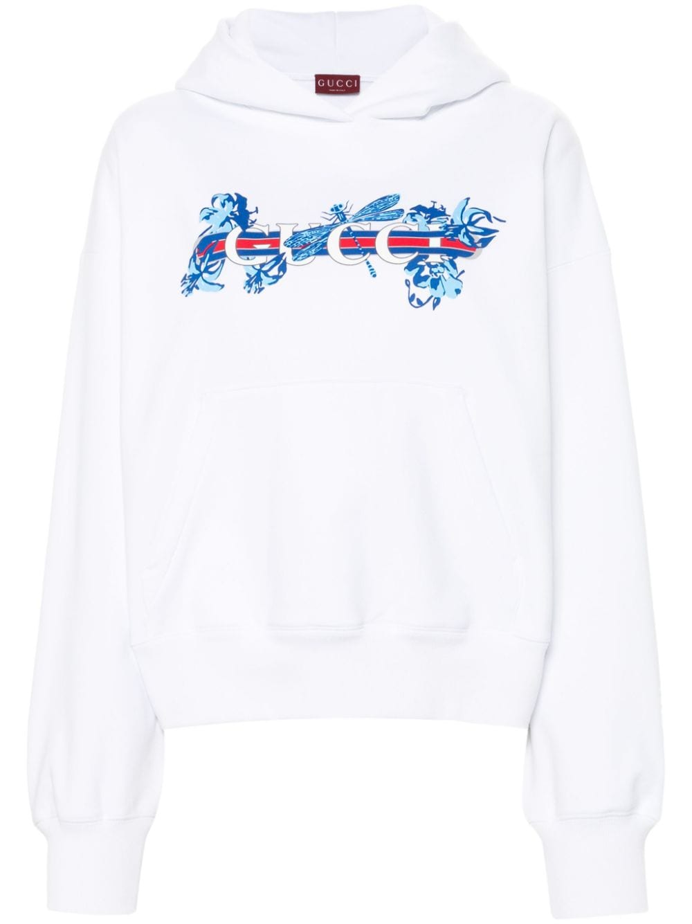 Gucci logo-print hoodie - White von Gucci